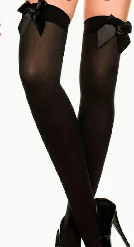 TIE BOW KNEE-HIGH STOCKINGS