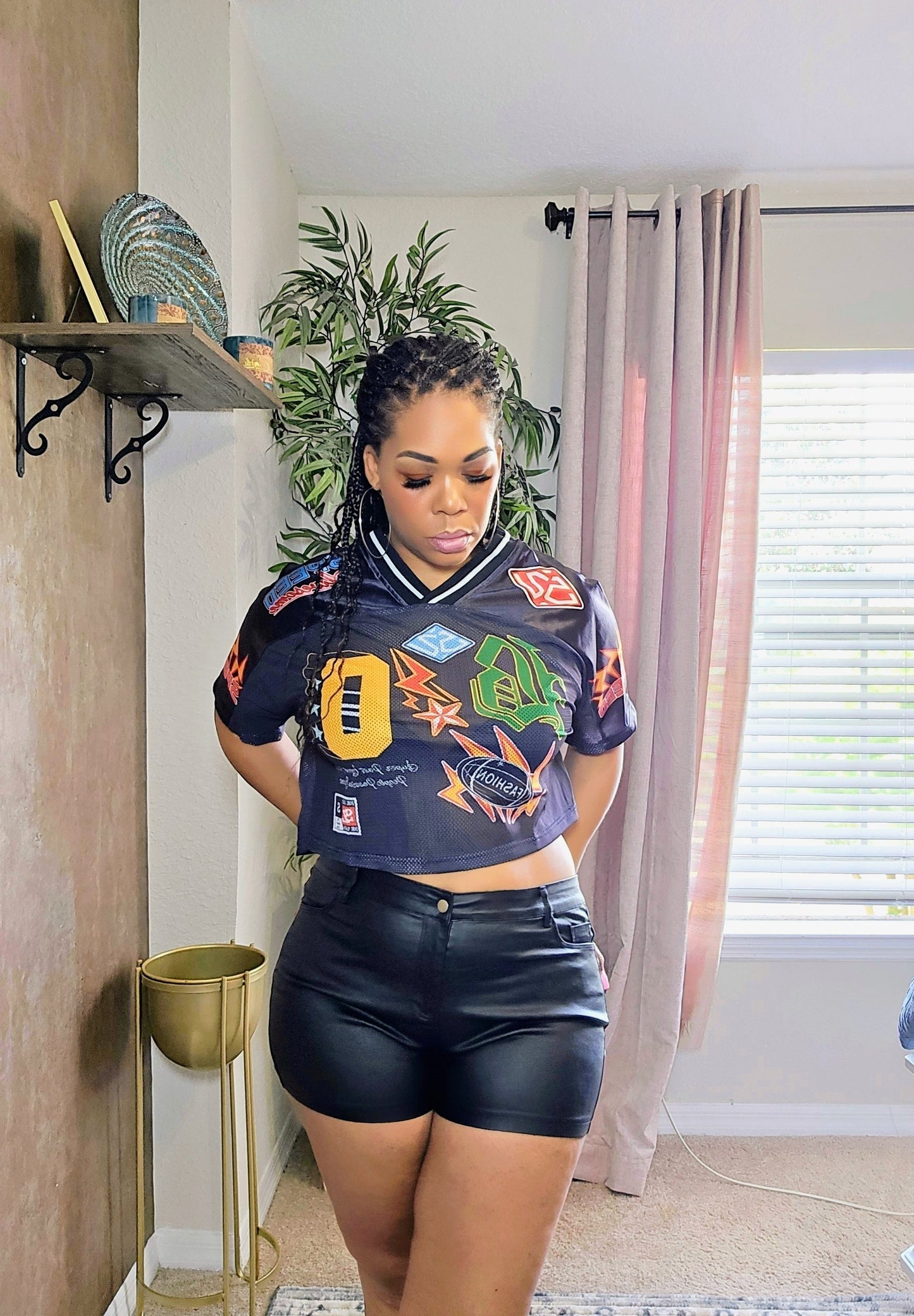 DIVA GRAPHIC JERSEY TOP