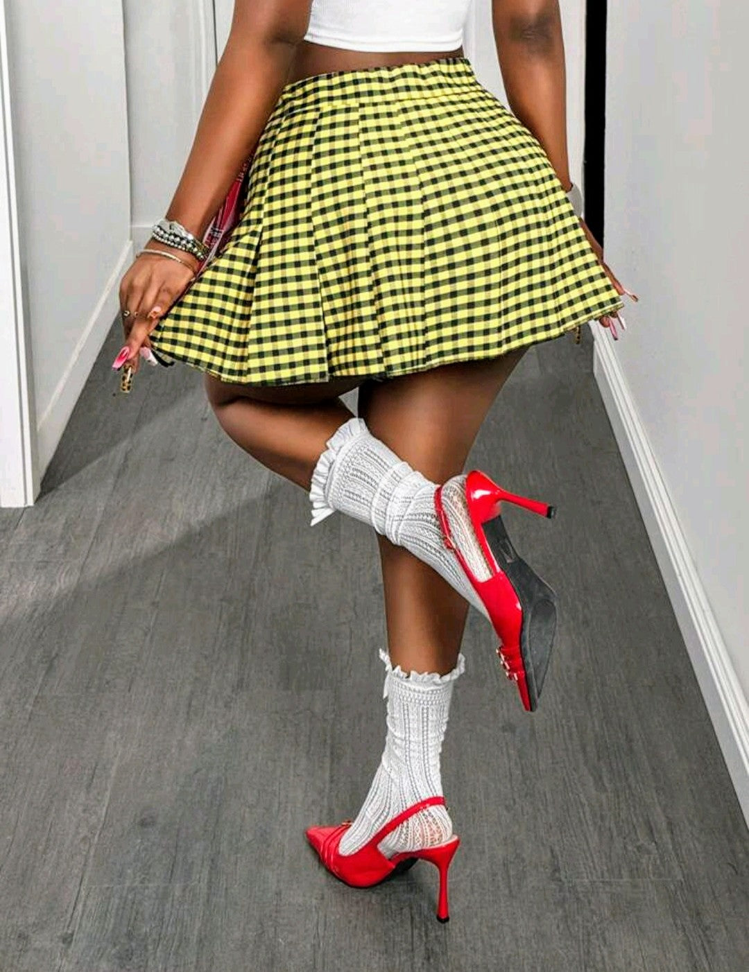 PLAID FASHIONABLE SKIRT