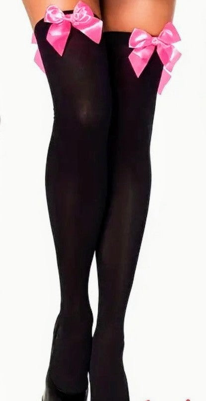 TIE BOW KNEE-HIGH STOCKINGS