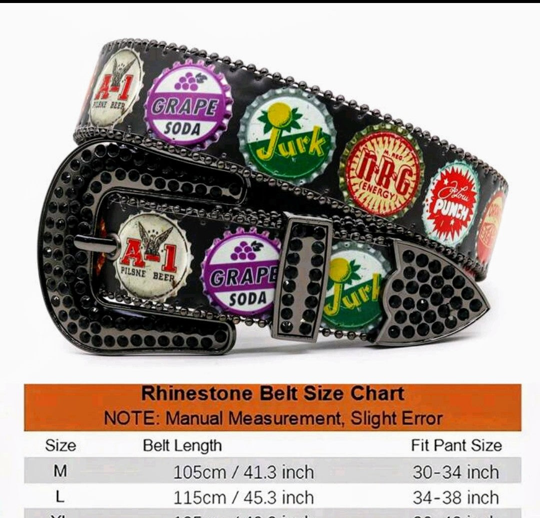 BEER CAP PRINTED BELT