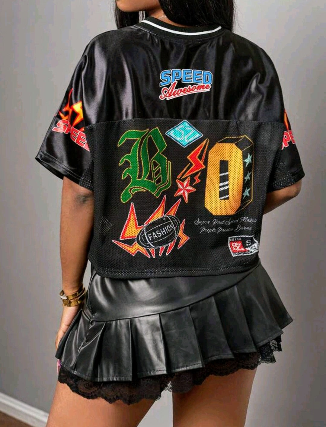 DIVA GRAPHIC JERSEY TOP