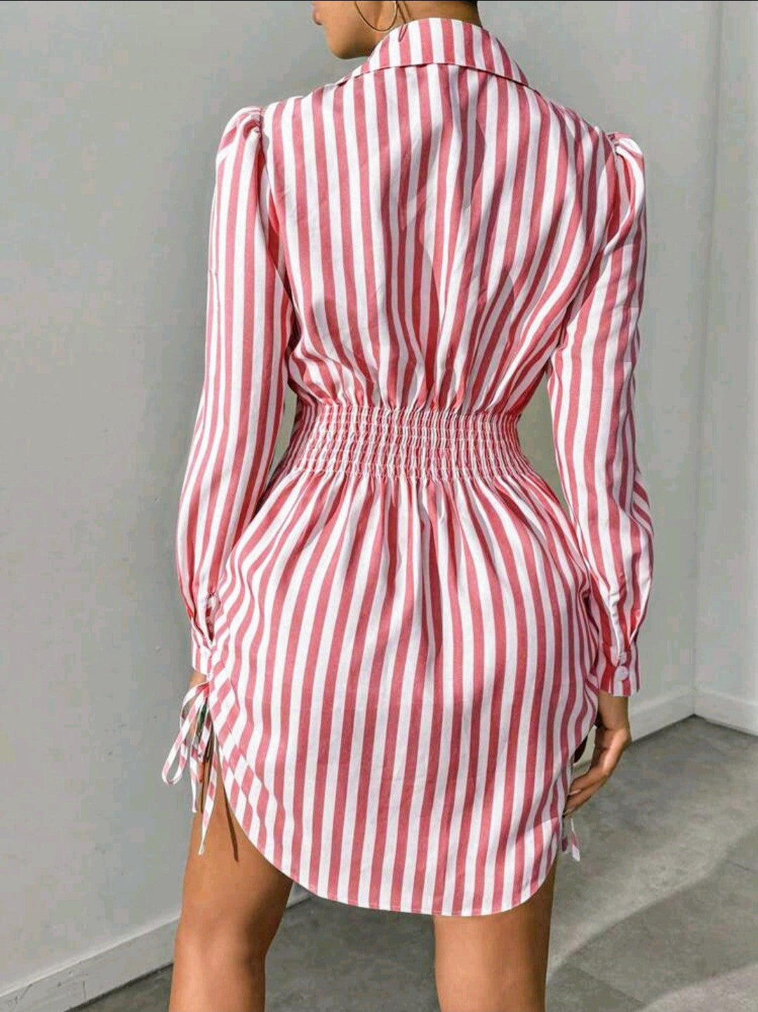 CANDY CANE SHIRT DRESS