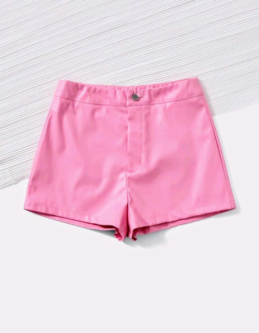 PU LEATHER SEXY SHORT SHORTS