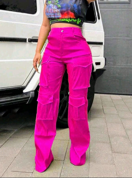 POCKETED CARGO PANTS